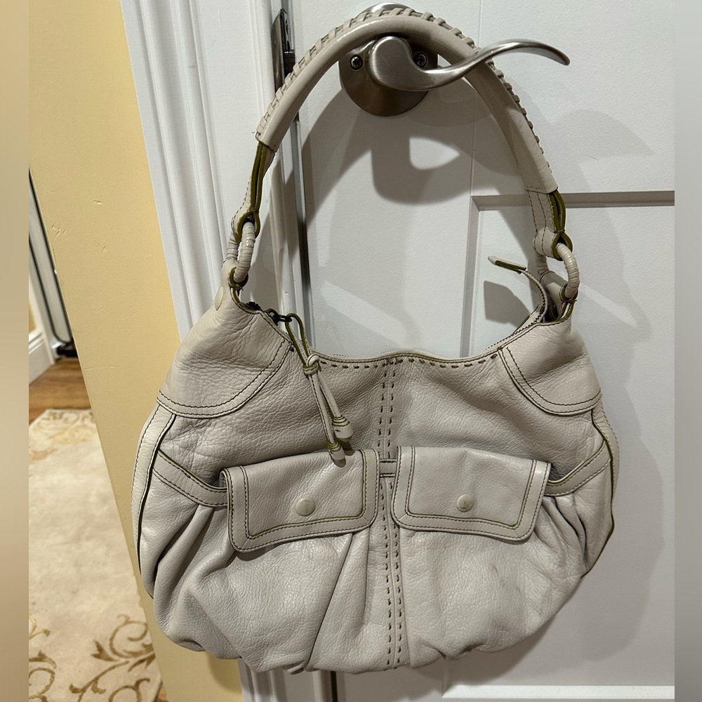 Cole Haan Ivory Hobo Purse